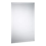 relaxdays Miroir sans Cadre, Glace Murale 40x60 cm, Format Portrait et Paysage, facettes pour Salle de Bain, Clair