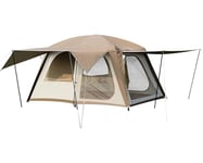 Vidalido Tente de Camping pour 4 à 6 Personnes/8 à 10 Personnes avec 3 Portes et 2 pièces, Grande Tente familiale, Double Couche, étanche, Portable, Grande Tente pour Le Camping, la randonnée et la