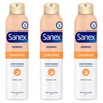 Sanex Dermo Sensitive Body Spray Anti - Irritation 200ML x 3