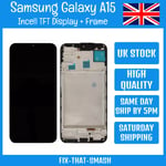 Samsung Galaxy A15 SM-A155 A156 TFT Incell LCD Display Screen Digitizer w/ Frame