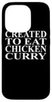 Coque pour iPhone 14 Pro Vêtements au poulet et au curry | Meilleur design amusant pour les amateurs de poulet