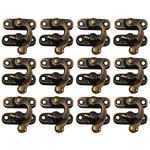 Groofoo - 12pcs rétro design décoratifs cabinet Boîte à bijoux cales verrou Vintage Cadenas Loquet Crochet cornes Bronze antique Cadenas Moraillon