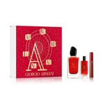 Giorgio Armani Si Passione Gift Set  EDP 100ml + EDP 15ml + Lipstick