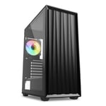 Sharkoon Vk3 RGB ATX Black VK3 RGB - Boîtier moyen tour - Noir - RGB - Fenêtre