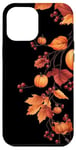 Coque pour iPhone 12 Pro Max Design festif de citrouille et de feuilles d'automne