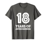 18th Birthday Shirt Gift Girl Boy Eighteen Age 18 Year Old T-Shirt