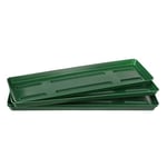 Home Garden Ornaments Plant Pot Saucers 56cm Green Set of 5 – Plant Pot Trays Rectangular – Plant Saucer for Rectangular Plant Pots – Plastic Saucers for Plant Pots (Ø56cm, Green)