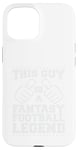 Coque pour iPhone 15 Journée de jeu drôle Fantasy Football Legend