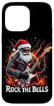 iPhone 14 Pro Max Rock the Bells Christmas Rocker Santa Rock Guitarist Case