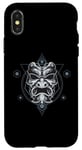 iPhone X/XS Oni Mask Japanese Devil Yokai Demon Sacred Geometry Graphic Case