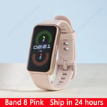 Huawei-Bracelet Connect¿¿ Band 8",Avec ¿¿Cran Amoled 2023,Capteur D'activit¿¿ Physique Avec Suivi Du Rythme Cardiaque Et Mesure Du Taux D'oxyg¿¿Ne Dans Le Sang Toute La Journ¿¿E,"Autonomie De 2 - Type Pink