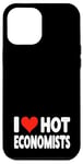 Coque pour iPhone 12 Pro Max I Love Hot Economists Heart – Husband Micro Marco Economics