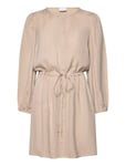 Vila Vipricil O-Neck 7/8 Dress- Noos Beige