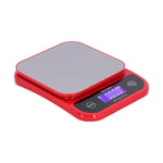 (Red 5kg/0.1g)USB Charging Scale Waterproof Kitchen Baking Food Scale SG