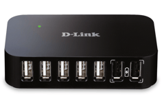 D-LINK – USB 2.0 -hubi, 7 porttia, sis. virtasovittimen (DUB-H7/E)