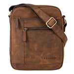 STILORD 'Diego' Sacoche Homme Cuir Petit Sac Bandoulière Vintage pour 9.7 Pouces iPad DIN A5 Tablette PC Sac Messager en Cuir véritable, Couleur:Colorado - Marron