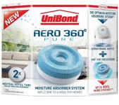 2 Pack UniBond Aero 360 PURE -  Humidity Absorber Refill - 100% GENUINE