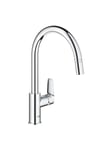 Grohe BauEdge Kitchen faucet with pull-out Chrome