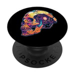 CYBER SKULL Os cybernétiques dynamiques audacieux futuristes PopSockets PopGrip Interchangeable