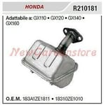 Silencieux Honda Motoculteur GX 110 120 140 160 R210181