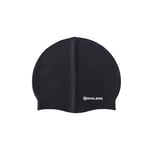 Endless EL1019 Classic Comfortable Plain Silicon Swimming Cap | Black | Material : Silicon | Fully Elastic Waterproof Swimming Cap for Long and Short Hair with Thicker Edge | For Adults, Women and Men