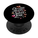 Chocolates HeartsSweet Love ValentinesDay ChocolateLover PopSockets Adhesive PopGrip