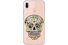 Coque4phone Coque et étui téléphone mobile honor 10 lite mort mexicaine jungle calavera vert tropical