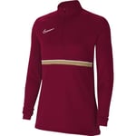 Nike Sweat d'entraînement pour femme Academy 21 Drill Top, Femme, CV2653-677, Rouge/blanc/or jersey, XXS