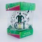 Buddy The Elf Movie Large Christmas Tree Glass Bauble Hanging Snowballs Box New