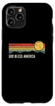 iPhone 11 Pro God Bless America Sunset Distressed Style Design Case