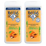 Le Petit Marseillais Crème de Douche & Bain Extra Douce Abricot BIO Noisette Gel(S) 2x650 ml