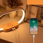 Yuehuamech Touch Bedside Lamps, Night Light with 10W Wireless Charger Function