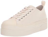 Armani Exchange Femme James Platform Sole Basket, Blanc cassé, 39 EU