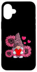 iPhone 16 Plus Cute Pink Gnome Sunflower Valentines Day Case