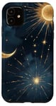 iPhone 11 Sun Moon Stars Dark Night Sky Celestial Cosmic Wonders Case