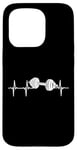 Coque pour iPhone 15 Pro Design haltère pour les amateurs de musculation