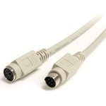 StarTech.com 6 ft PS/2 Keyboard or Mouse Extension Cable - M/F - Keyboard / mouse cable - PS/2 (M) to PS/2 (F) - 6 ft - KXT102