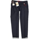 MMX Lynx Men Blue Skinny Slim Chino Stretch Trousers W35 L34 (52401)