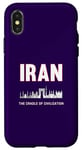 Coque pour iPhone X/XS Berceau de la civilisation iranienne de la fierté iranienne