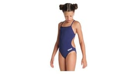 Maillot de bain 1 piece fille arena team swimsuit challenge solid bleu