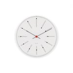 Arne Jacobsen Clocks Bankers Väggur Ø21 cm vit/svart/röd