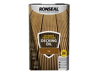 Ronseal Ultimate Protection Decking Oil Teak 5 litre RSLUDOT5L