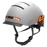 LIVALL BH51M Neo 2020 Smart Cycle Helmet with brake warning lights, indicators, fall-detection alert, plus stereo speakers & microphone for music playback (Sandstone) 57-61cm