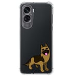 Coque Silicone Anti-chocs pour Huawei Honor 90 lite 5G Design Chiens 03 Dessins