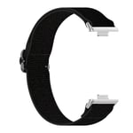 Elastiskt nylonarmband till Huawei Fit 3 - Svart