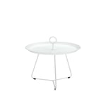 Houe - EYELET Tray Table - Ø 57,5 cm - White - Soffbord utomhus - Henrik Pedersen - Vit - Metall