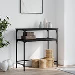 Prolenta Premium - Furniture Limited - Table console noir 75x35,5x75 cm bois