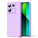 Byvuwiay Coque pour Xiaomi Redmi Note 13 Pro 5G / Poco X6 5G, Ultra Mince Premium Housse Souple en Silicone Liquide, Coque de Protection pour Xiaomi Redmi Note 13 Pro 5G / Poco X6 5G - Violet Clair