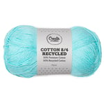 Cotton 8/4 Garn 100 g Recycled Aqua A753 Adlibris