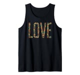 Flower Floral Valentines Message of Love Tank Top